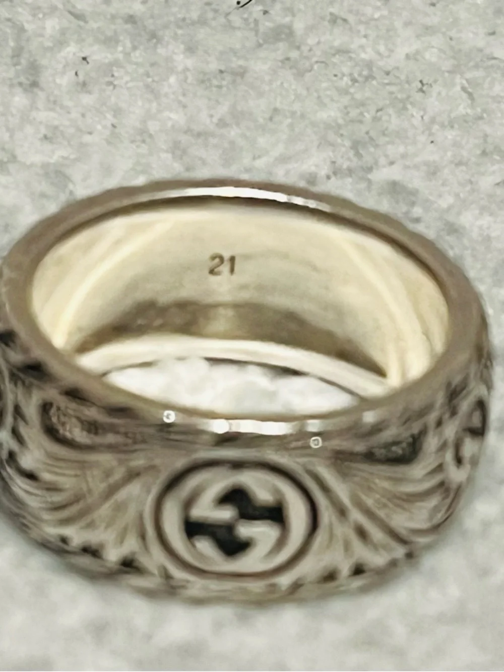 Gucci Feline Silver 925 Ring - Picture 6 of 11
